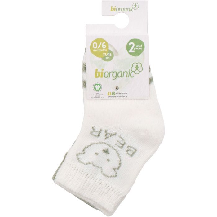 Носки детские Bibaby с мишкой (68408-12-18-green)