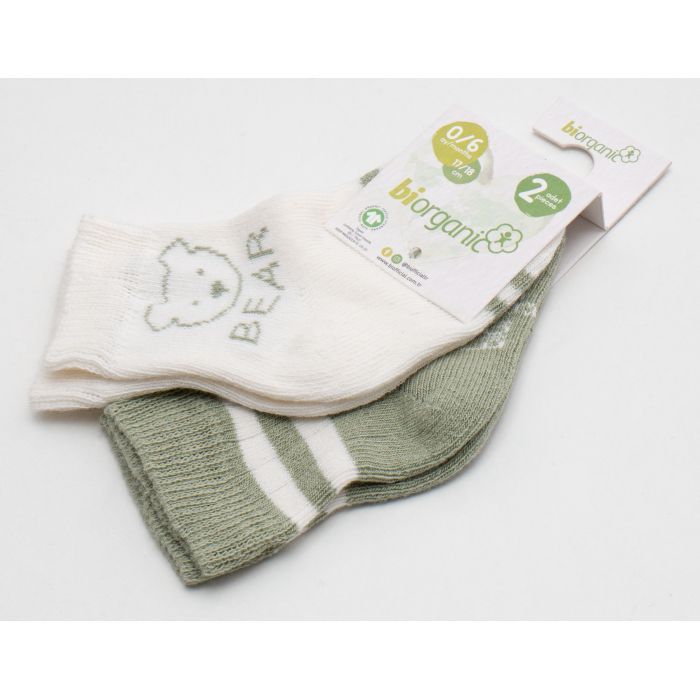Носки детские Bibaby с мишкой (68408-12-18-green) изображение 3