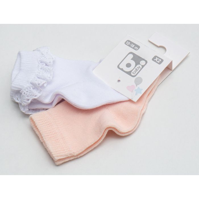 Носки детские Bibaby однотонные (68345-12-18- pinkcream) изображение 3