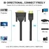 Кабель мультимедийный HDMI M to DVI M 1.5m 24+1pin 4K60Hz black Vention (ABFBG) изображение 2