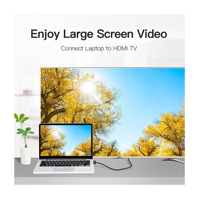 Кабель мультимедийный HDMI M to DVI M 1.5m 24+1pin 4K60Hz black Vention (ABFBG) изображение 6