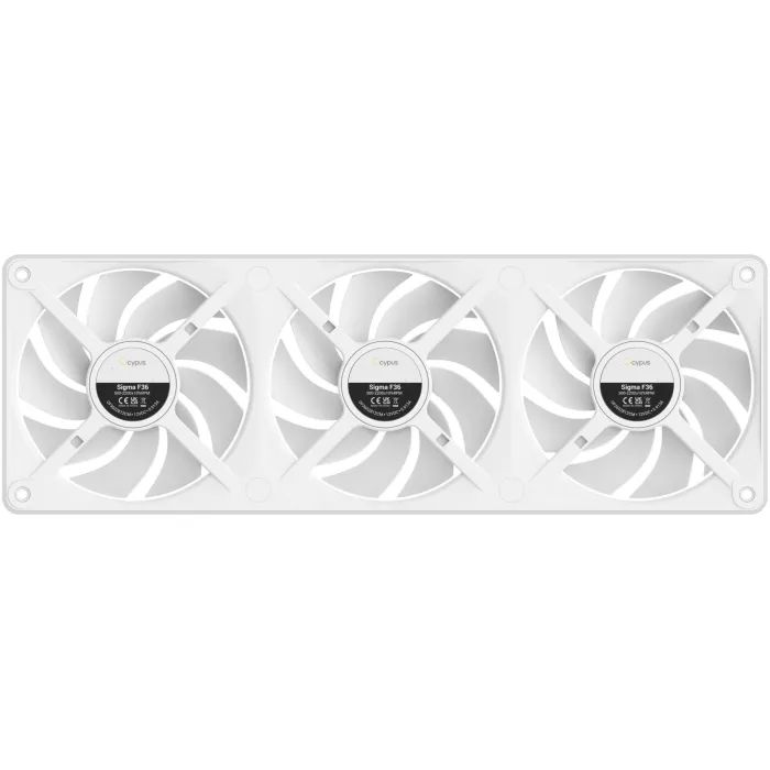 Кулер до корпусу OCYPUS SIGMA F36 ARGB білий (SIGMA-F36-WH3AM00X-GL) зображення 2