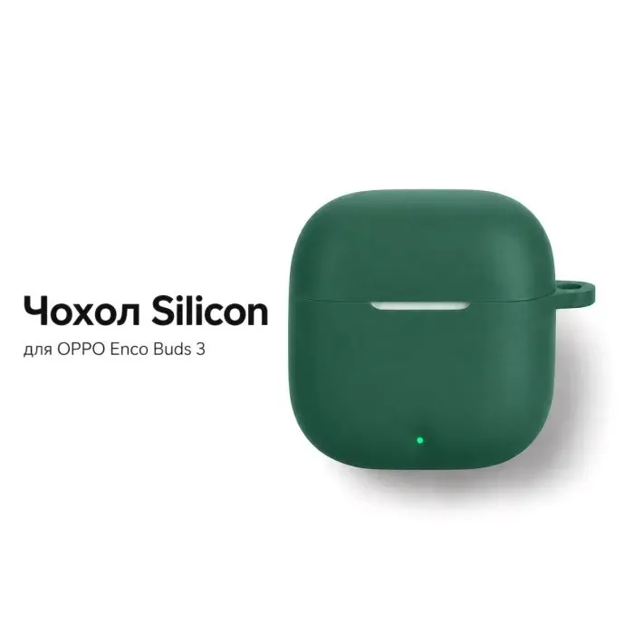 Чехол для наушников BeCover Silicon для OPPO Enco Buds 3 Green (715910) изображение 2