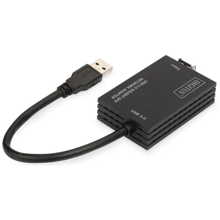 Переходник USB 3.0 AM to SFP Ethernet 1000Mbps black Digitus (DN-3026) изображение 6