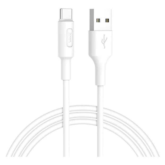 Дата кабель USB 2.0 AM to USB-C 1.0m 2A X25 black HOCO (6957531080145)
