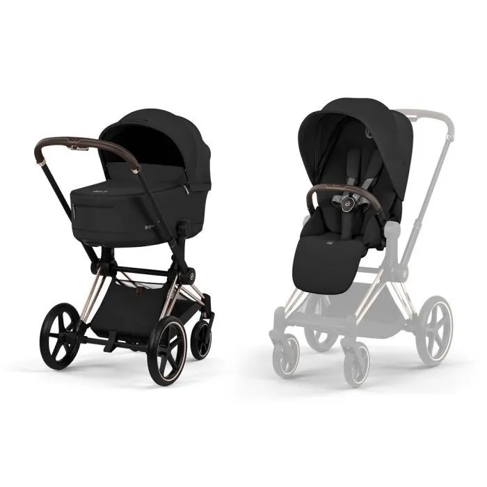 Коляска Cybex Priam 2 в 1 RG Sepia Black COMFORT (526000001)