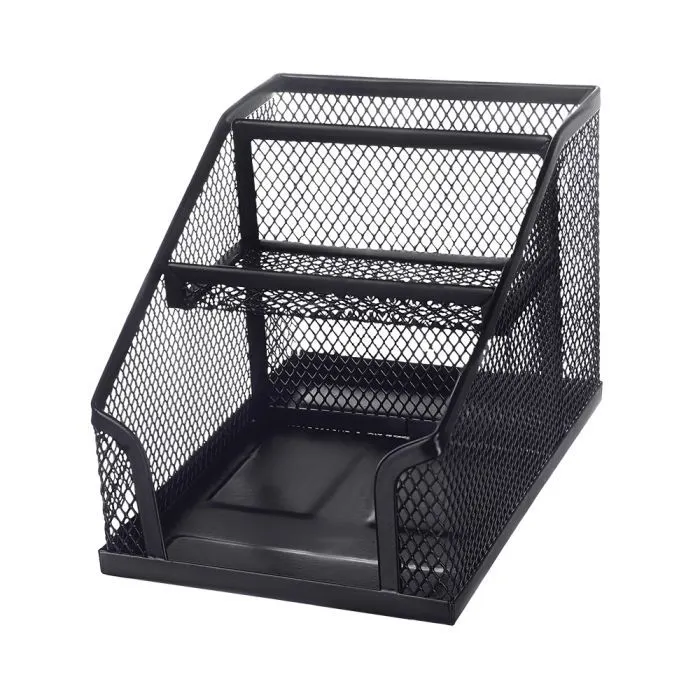 Подставка для мелочей Buromax 152 x 102 x 103 мм, металлическая, черная (BM.6245-01)