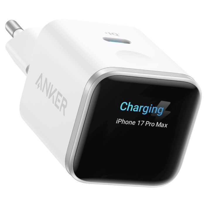 Зарядное устройство Anker USB-C 45W Smart Display black (A121DG11)