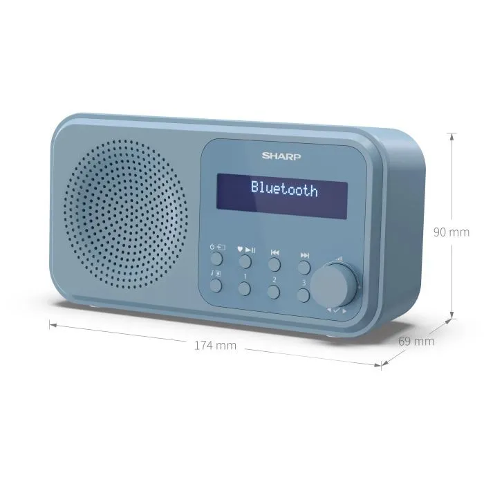 Портативний радіоприймач Sharp DR-P420 Blue (DR-P420BL) зображення 7