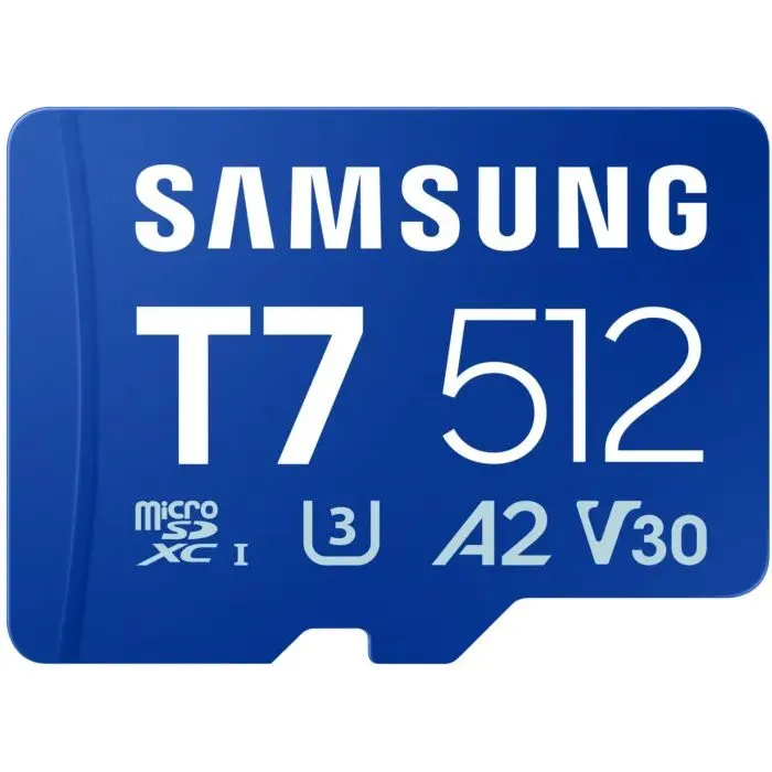 Карта памяти Samsung 512GB microSDXC class 10 UHS-I U3 V30 A2 T7 (MB-MB512T/WW)