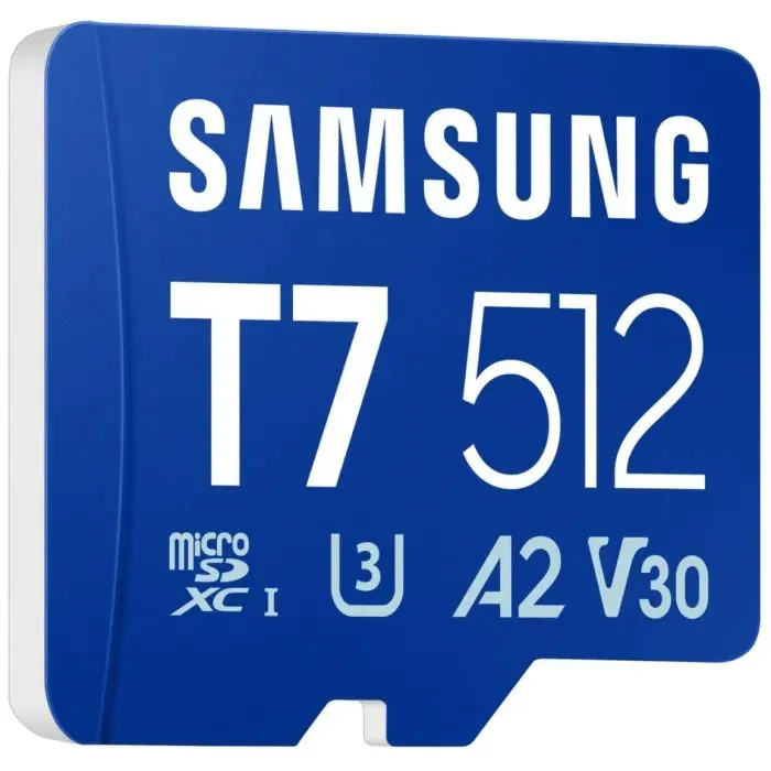 Карта памяти Samsung 512GB microSDXC class 10 UHS-I U3 V30 A2 T7 (MB-MB512T/WW) изображение 2
