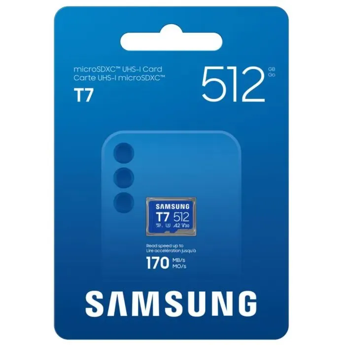 Карта памяти Samsung 512GB microSDXC class 10 UHS-I U3 V30 A2 T7 (MB-MB512T/WW) изображение 4