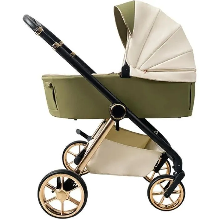 Коляска Kidilo 2в1 Haolaifu H3 Khahi Хакі (6928270766423) (1195571) изображение 4