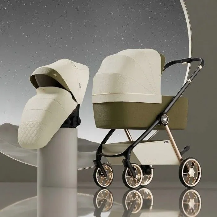 Коляска Kidilo 2в1 Haolaifu H3 Khahi Хакі (6928270766423) (1195571) изображение 6