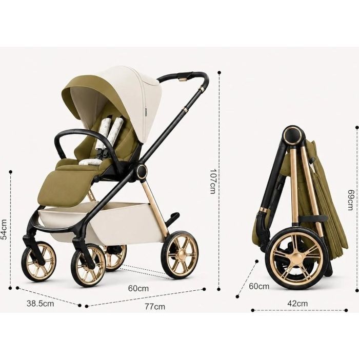 Коляска Kidilo 2в1 Haolaifu H3 Beige бежева (692870766409) (1195569) зображення 8