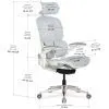 Офісне крісло Mealux S202 Air Grey (HF-S202 M/G) зображення 2