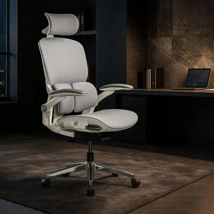 Офісне крісло Mealux S202 Air Grey (HF-S202 M/G) зображення 3