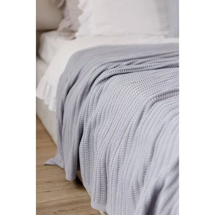 Плед Прованс COTTON сірий 120 х 200 см (039529) зображення 2