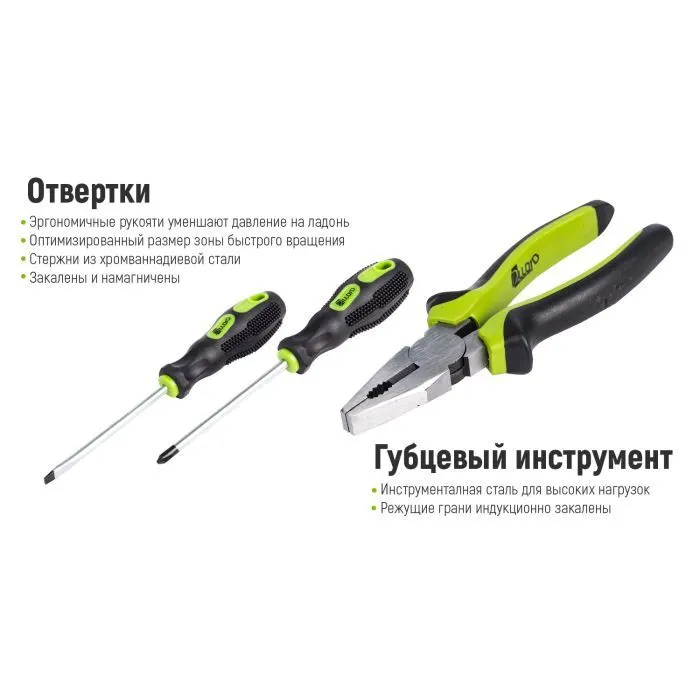 Набор инструментов Alloid инструмента, 1/4", 1/2", 115шт. (НГ-4115П) изображение 10