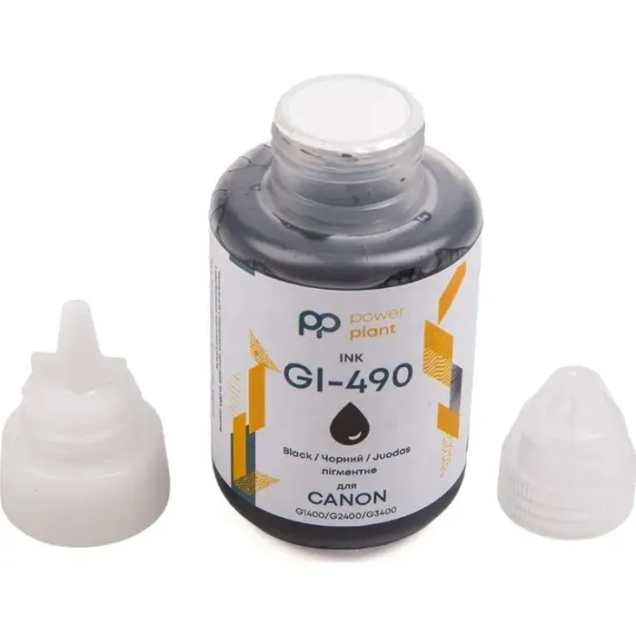 Чорнило PowerPlant Canon GI-490 G1400/G2400/G3400 140г Black Pigment (PP490BP) зображення 4