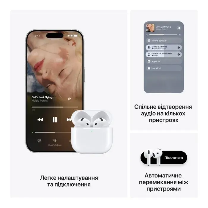 Наушники Apple AirPods 5 (MKFW4ZE/A) изображение 6