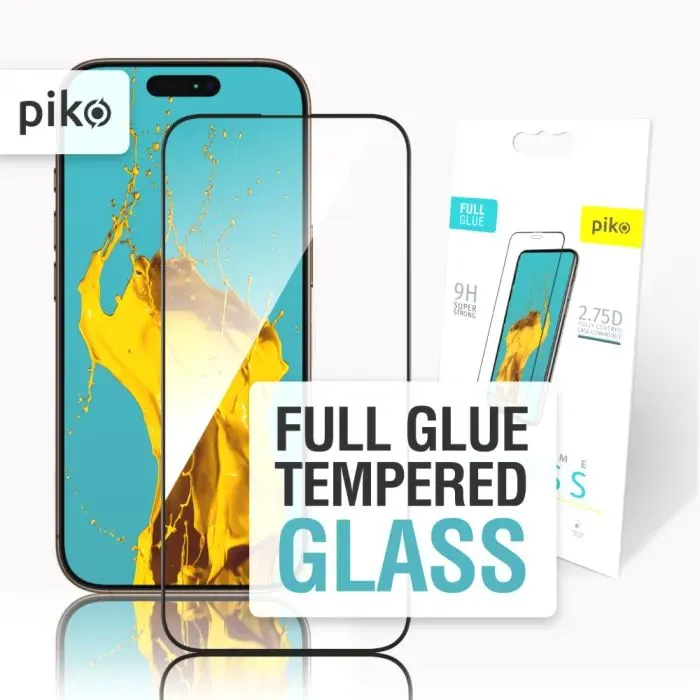 Скло захисне Piko Full Glue ESD Apple iPhone 16 Pro Max Black (1283126594809)
