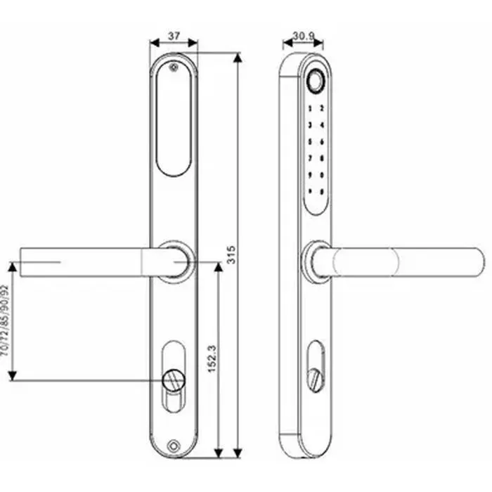 Розумний замок SEVEN LOCK SL- 7761BF (SL7761BF) зображення 4