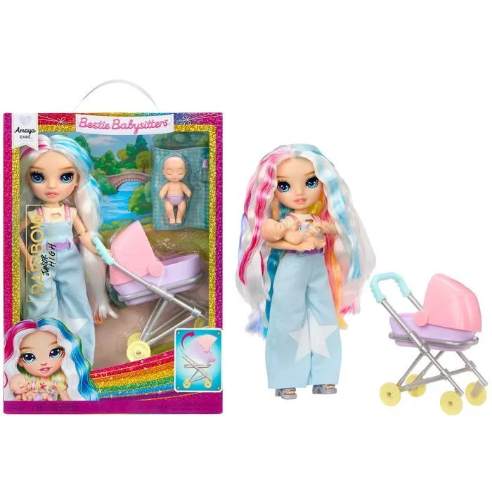 Лялька Rainbow High серії Junior High Babysitters — Амая (248477) зображення 6