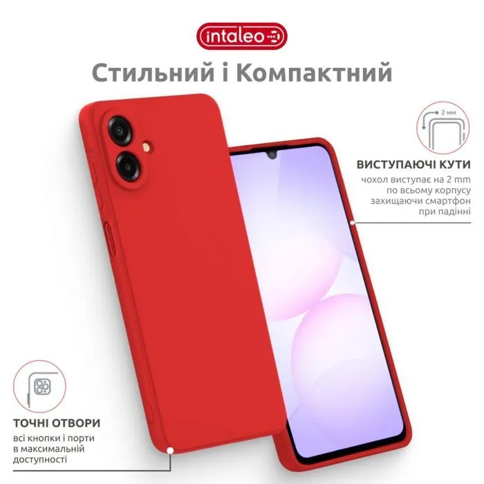 Чохол до мобільного телефона Intaleo SoftShell Samsung A07 Red (1283126631269) зображення 3