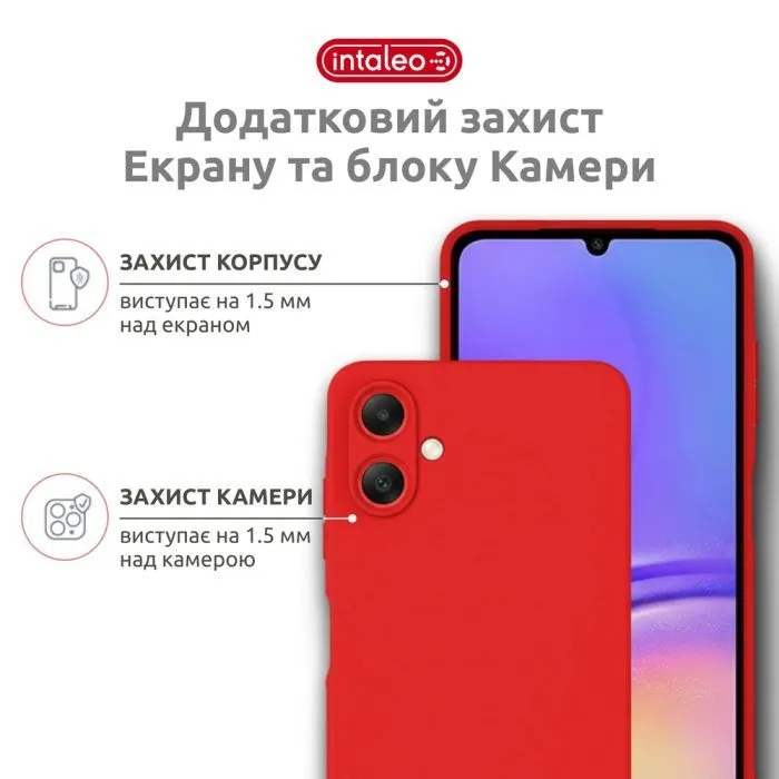 Чохол до мобільного телефона Intaleo SoftShell Samsung A07 Red (1283126631269) зображення 4