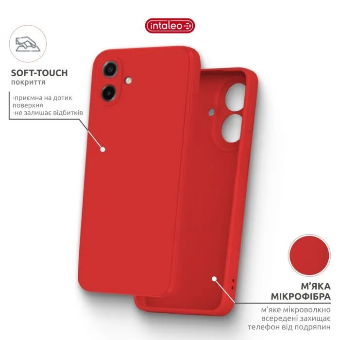 Чохол до мобільного телефона Intaleo SoftShell Samsung A07 Red (1283126631269) зображення 6