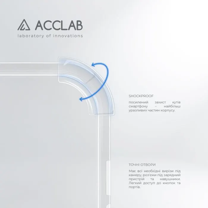 Чохол до мобільного телефона ACCLAB ShockProof Samsung Galaxy A15 Transparent (1283126590535) зображення 3