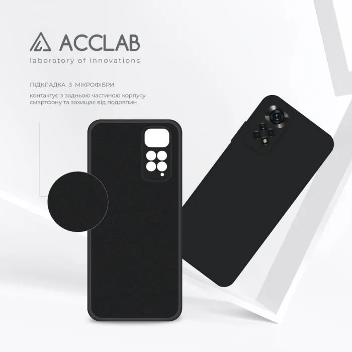 Чохол до мобільного телефона ACCLAB SoftShell Xiaomi Redmi Note 11 Black (1283126553004) зображення 5