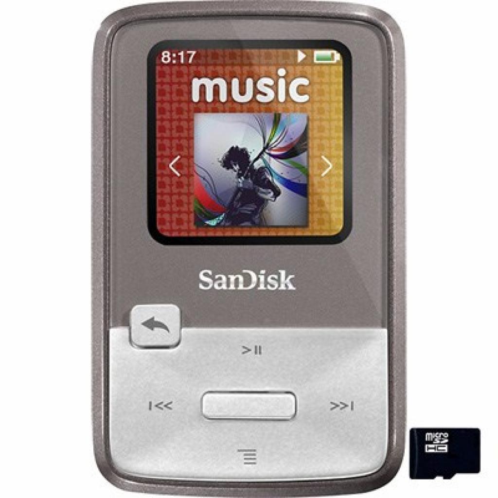 MP3 плеер SanDisk Sansa Clip Zip 4GB Grey (SDMX22-004G-E46G)