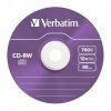 Диск CD Verbatim CD-RW 700Mb 12X SlimBox 5шт Color (43167) изображение 2
