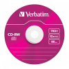 Диск CD Verbatim CD-RW 700Mb 12X SlimBox 5шт Color (43167) зображення 3