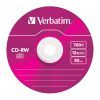 Диск CD Verbatim CD-RW 700Mb 12X SlimBox 5шт Color (43167) изображение 3