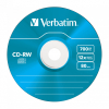Диск CD Verbatim CD-RW 700Mb 12X SlimBox 5шт Color (43167) изображение 6