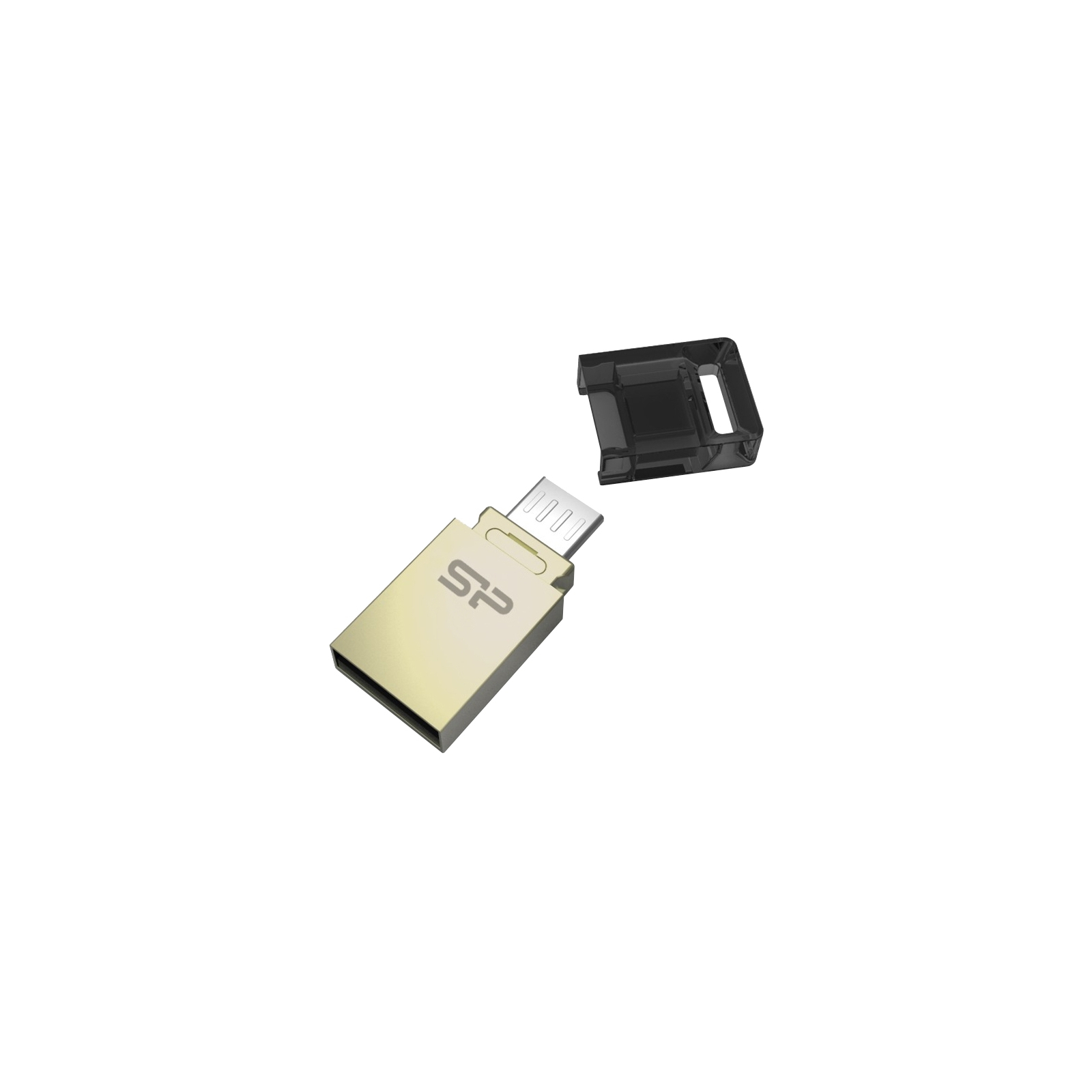 USB флеш накопичувач Silicon Power 8Gb Mobile X10 , OTG, Champague (SP008GBUF2X10V1C) зображення 3