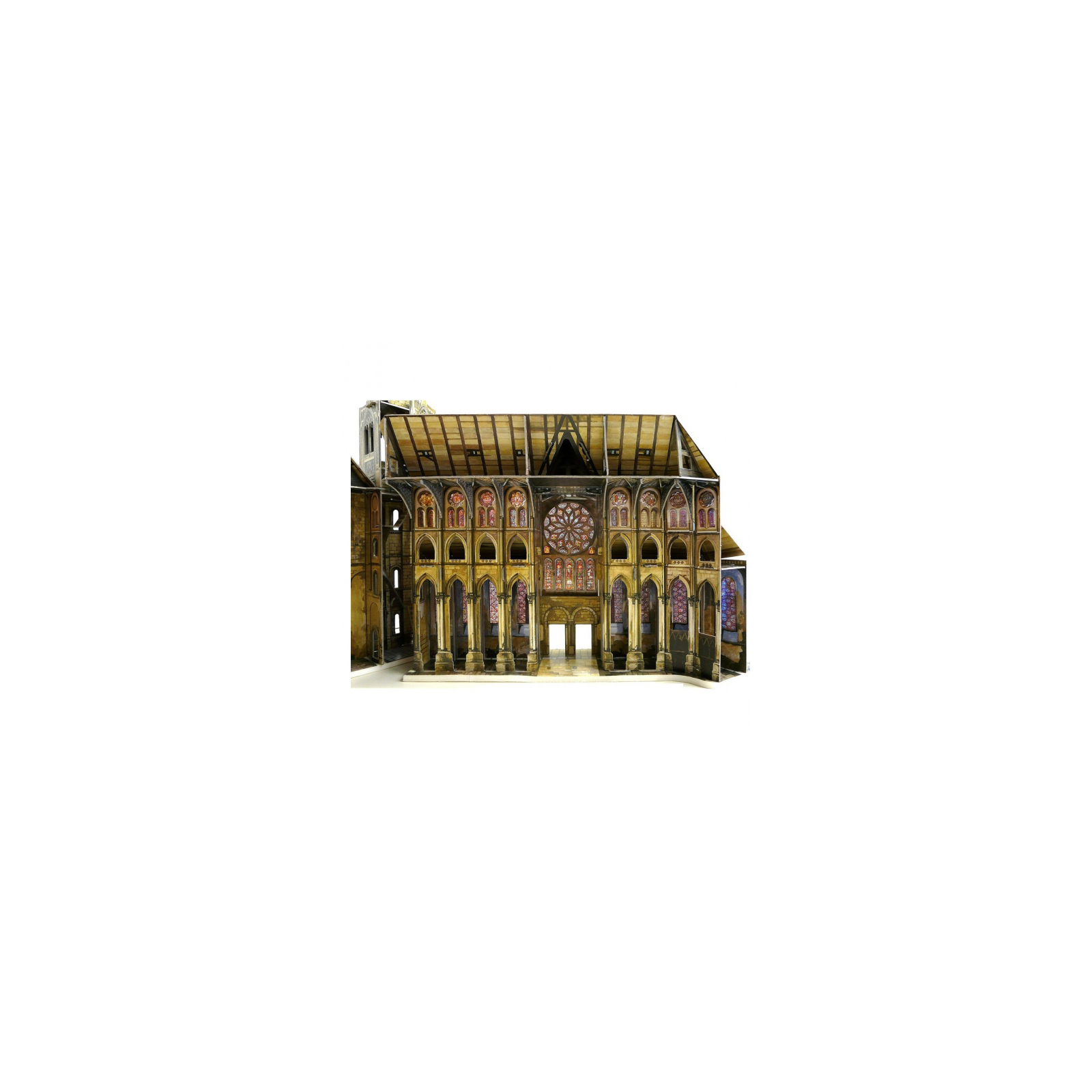 Сборная модель Умная бумага Готический собор серии Средневековый город (255) изображение 4