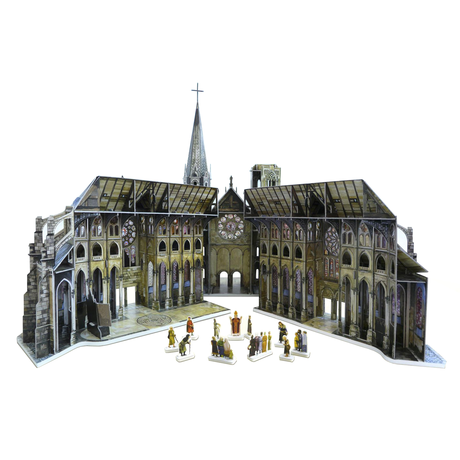 Сборная модель Умная бумага Готический собор серии Средневековый город (255) изображение 5