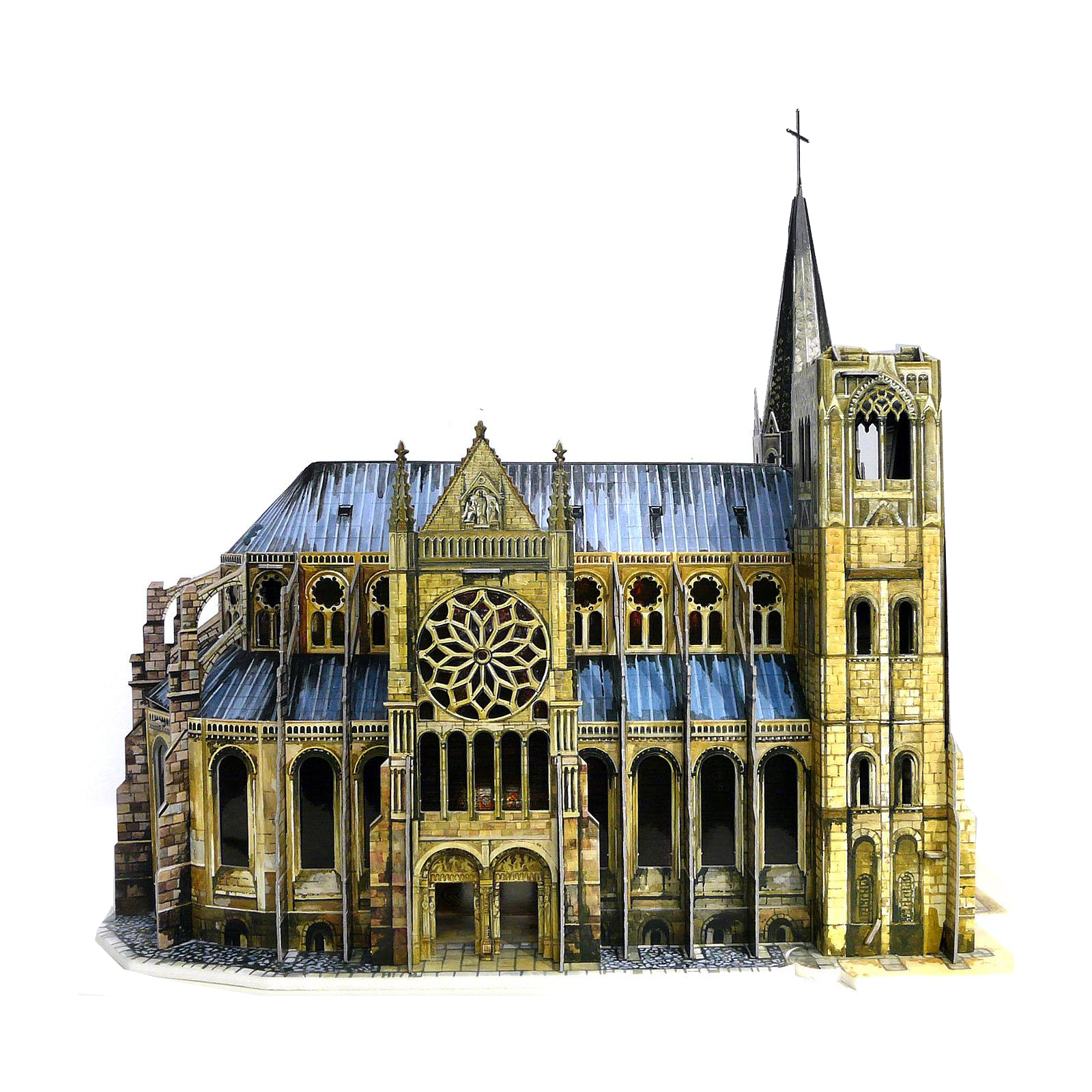 Сборная модель Умная бумага Готический собор серии Средневековый город (255)