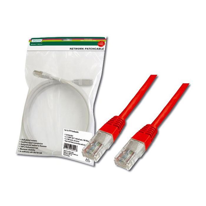Патч-корд Digitus 5м (DK-1511-050/R)