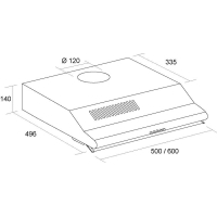 Вытяжка кухонная Borgio BHW 20-60 inox изображение 2
