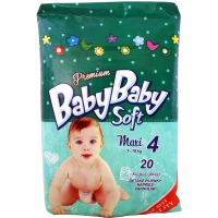 Подгузники BabyBaby Soft Premium Maxi 4 (7-18 кг) 20 шт (8588004865525)