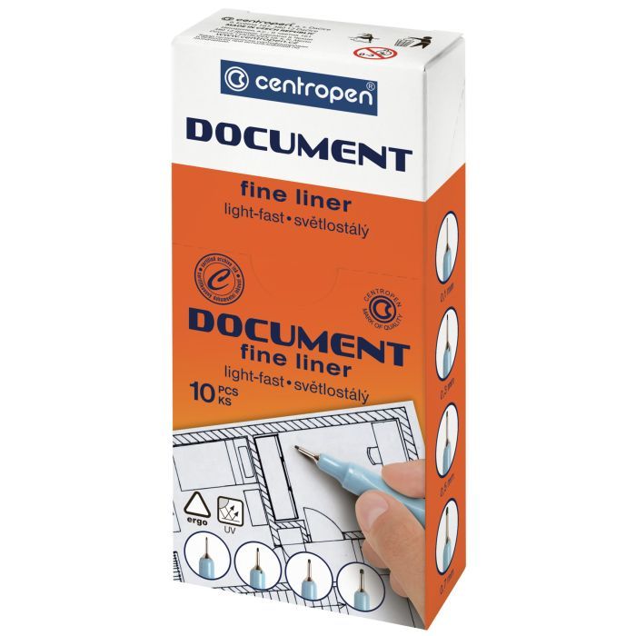 Лайнер Centropen 2631 Document 0,7 (0,7) мм black (2631/0,7) изображение 2