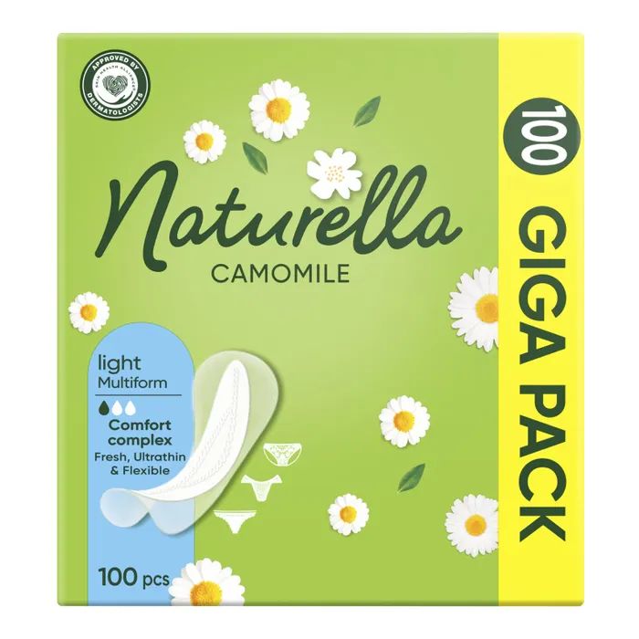 Ежедневные прокладки Naturella Сamomile Light Multiform 100 шт. (8001090603760) изображение 2