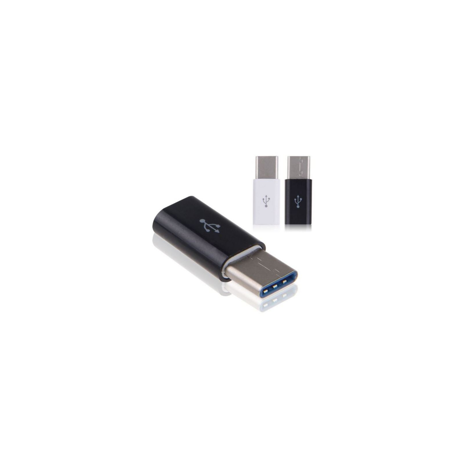 Перехідник Type-C to Micro USB Lapara (LA-Type-C-MicroUSB-adaptor black) зображення 7