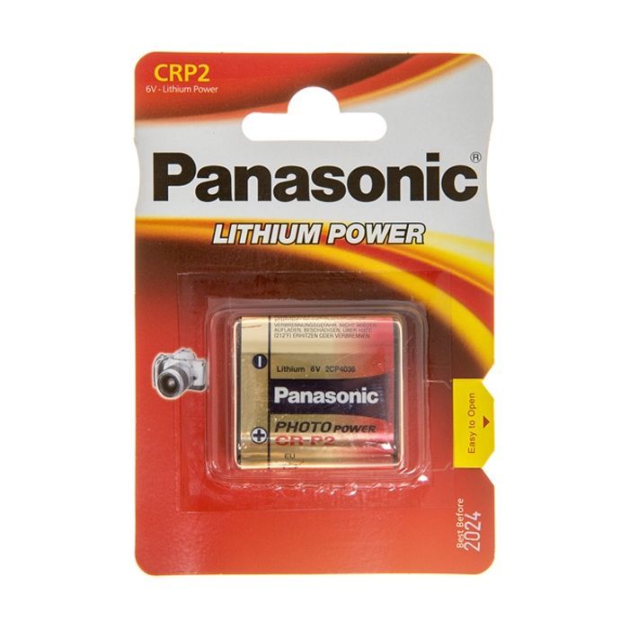Батарейка Panasonic CR P2 * 1 LITHIUM (CR-P2L/1BP)