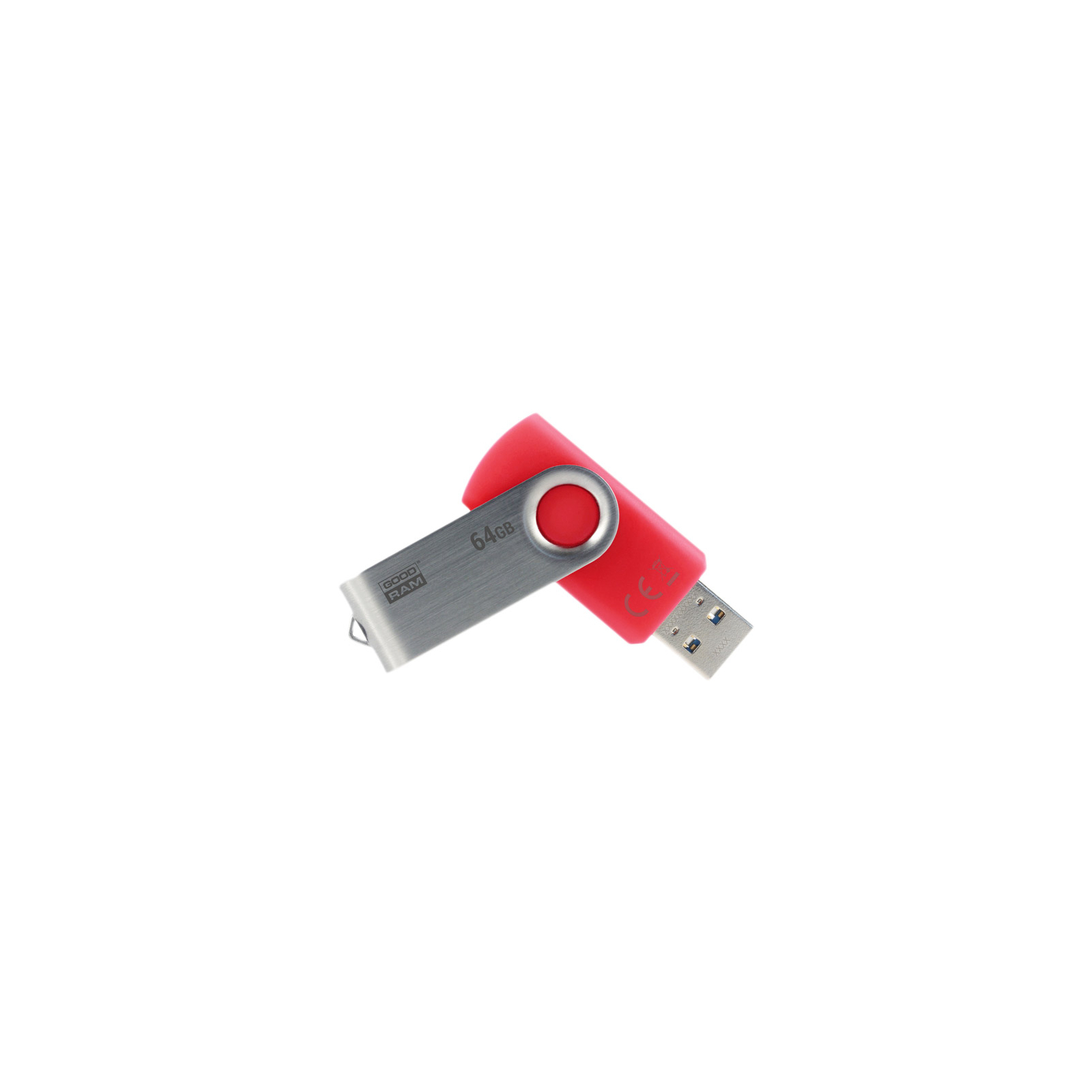 USB флеш накопичувач Goodram 64GB UTS3 Twister Red USB 3.0 (UTS3-0640R0R11) зображення 2